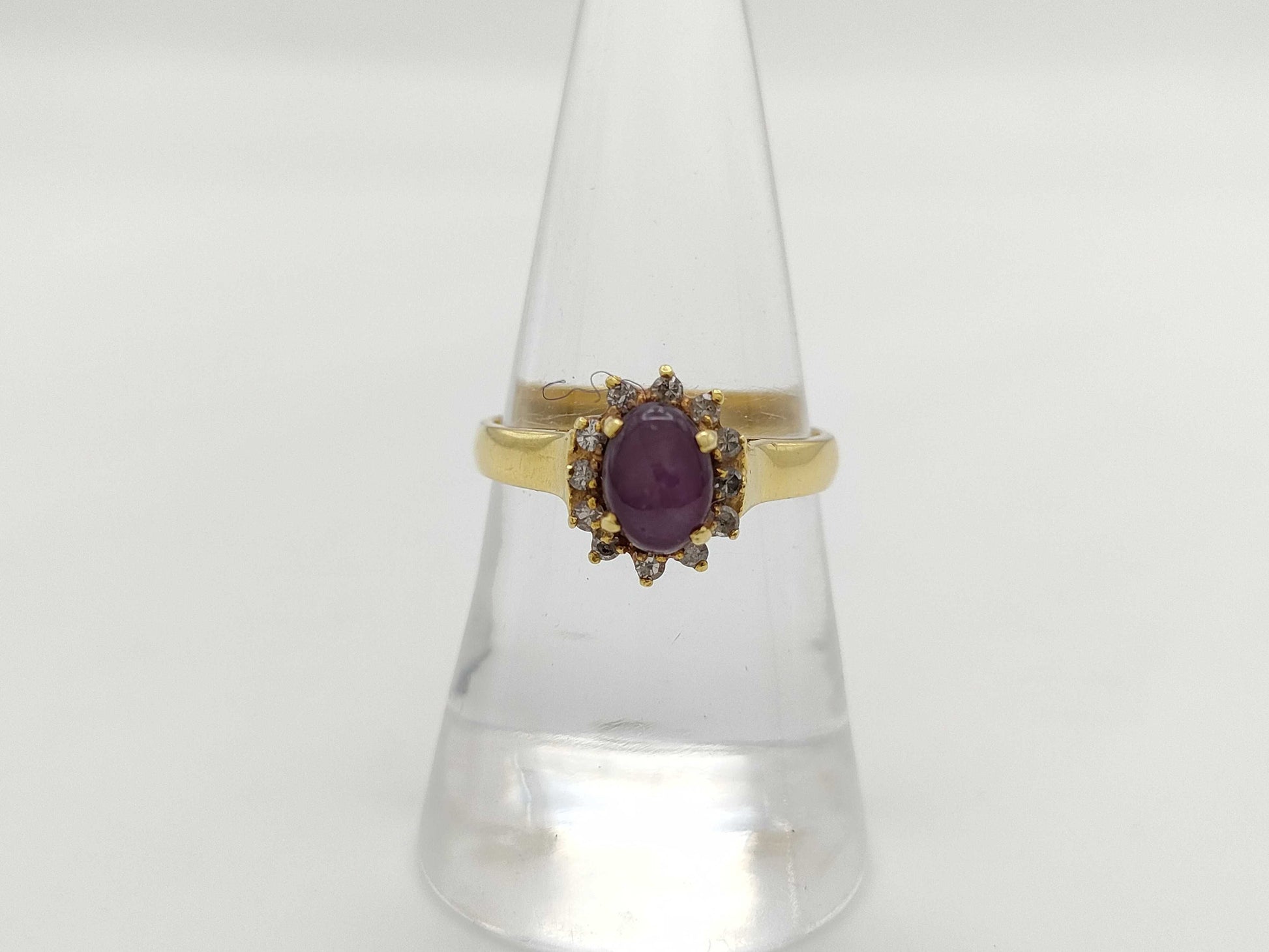 Star Ruby Diamond 750 4.1g Ring