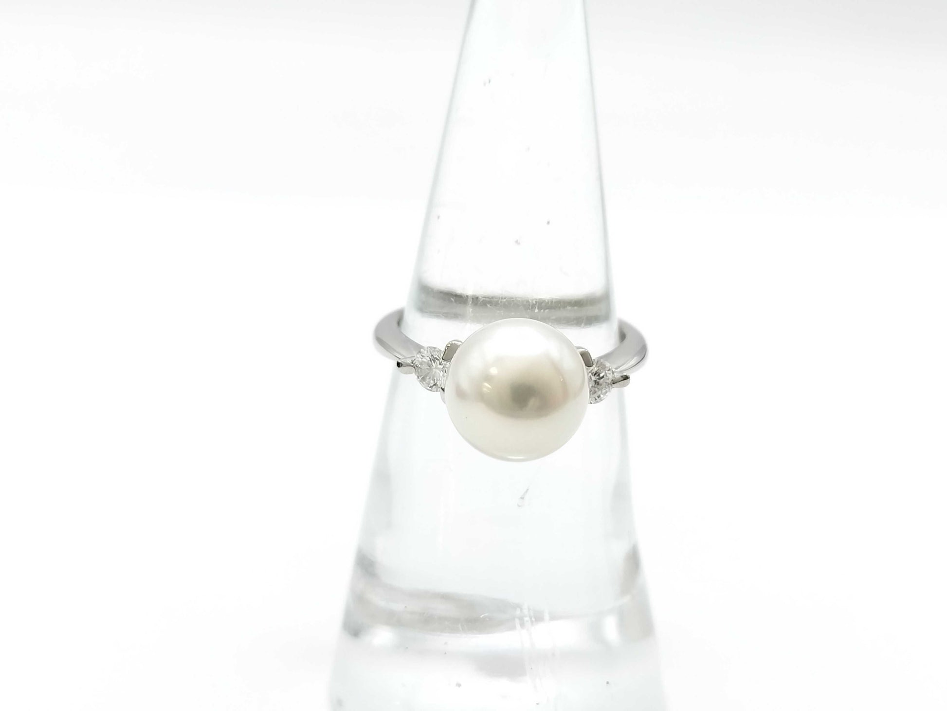 Pearl diameter approx. 9.3mm D0.22ct PT900 5.1g ring