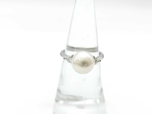 Pearl diameter approx. 9.3mm D0.22ct PT900 5.1g ring