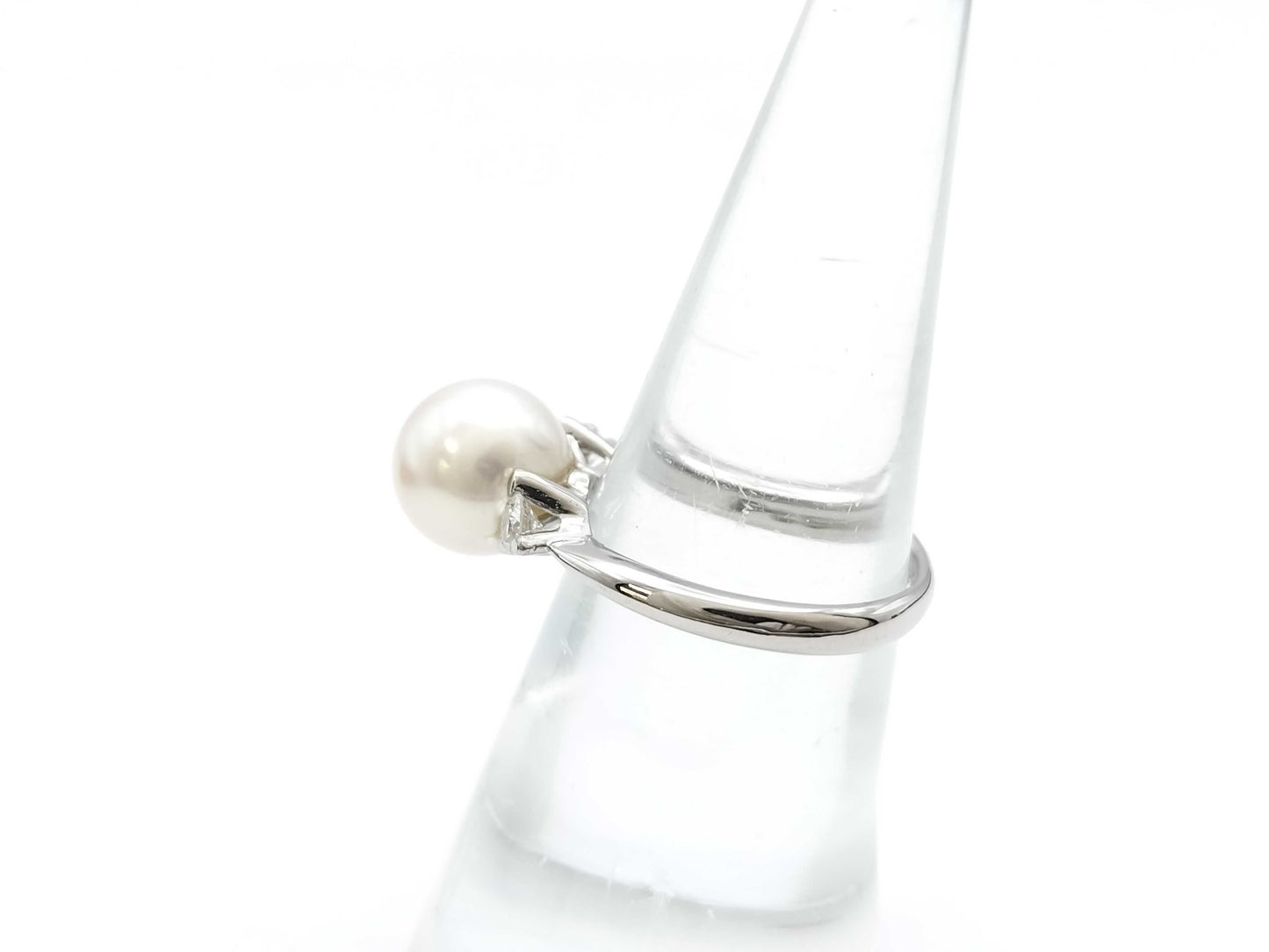 Pearl diameter approx. 9.3mm D0.22ct PT900 5.1g ring