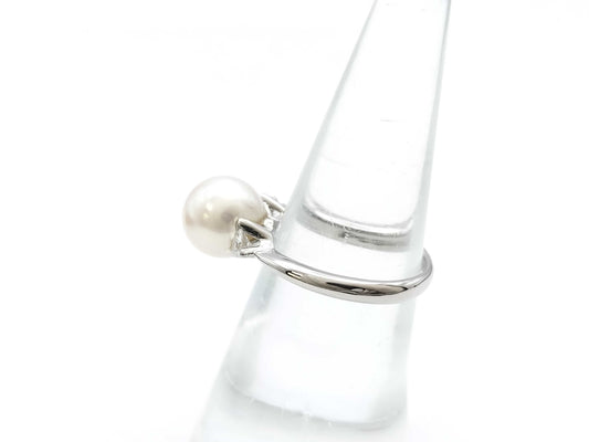 Pearl diameter approx. 9.3mm D0.22ct PT900 5.1g ring