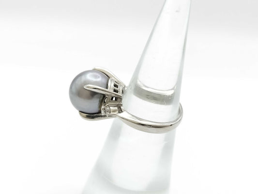 Pearl Diameter Approx. 11.5mm D0.13ct PT900 8.5g Ring