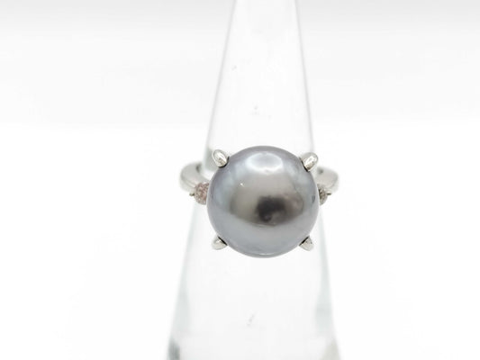 Pearl Diameter Approx. 11.5mm D0.13ct PT900 8.5g Ring