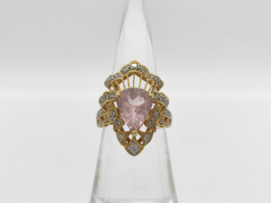 Colored Stone 1.83ct D0.40ct K18 5.4g Ring