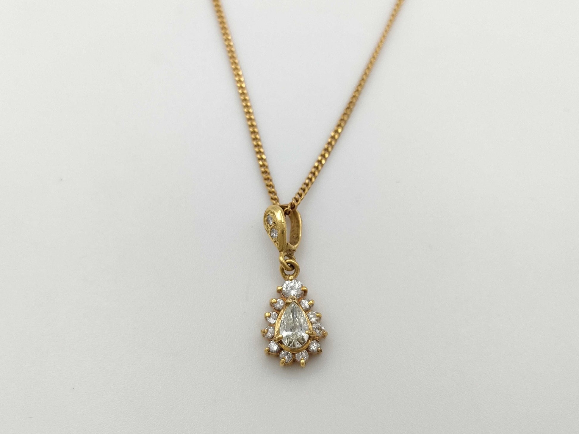 D0.34/0.32ct K18 5.2g Necklace