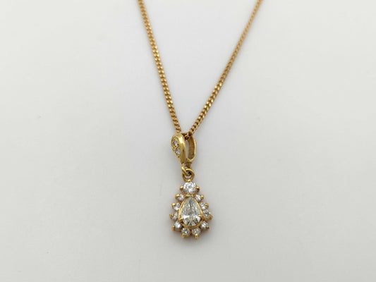 D0.34/0.32ct K18 5.2g Necklace