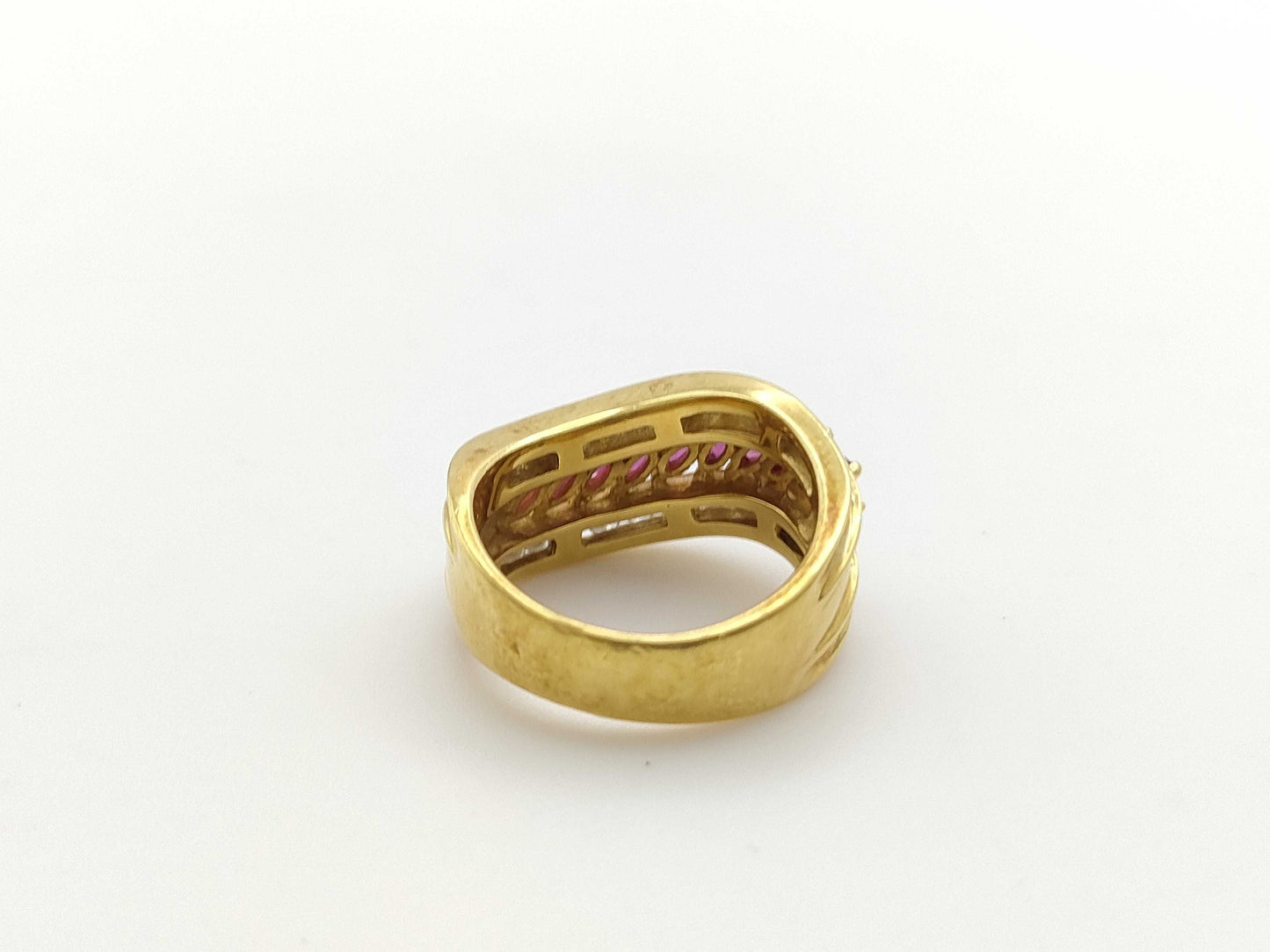 R0.76ct D0.97ct K18 10.5g Ring