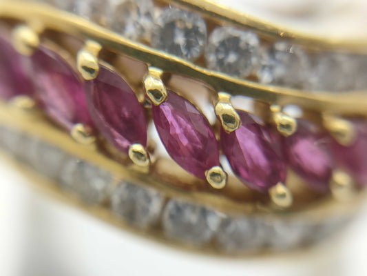 R0.76ct D0.97ct K18 10.5g Ring