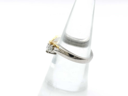D1.01ct PT900/K18 5.8g Ring