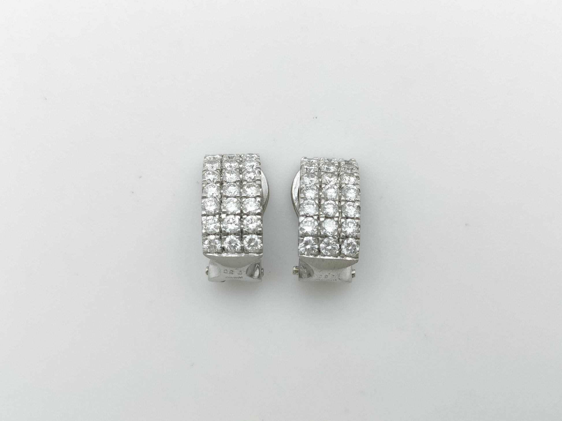 D0.50ct/0.50ct K18WG 5.8g Earrings