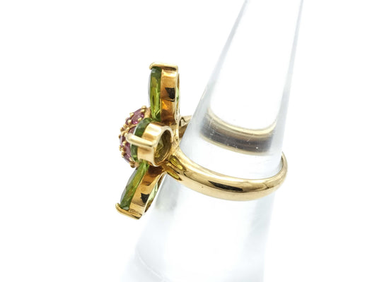 Colored Stone Multi K17 9.1g Ring
