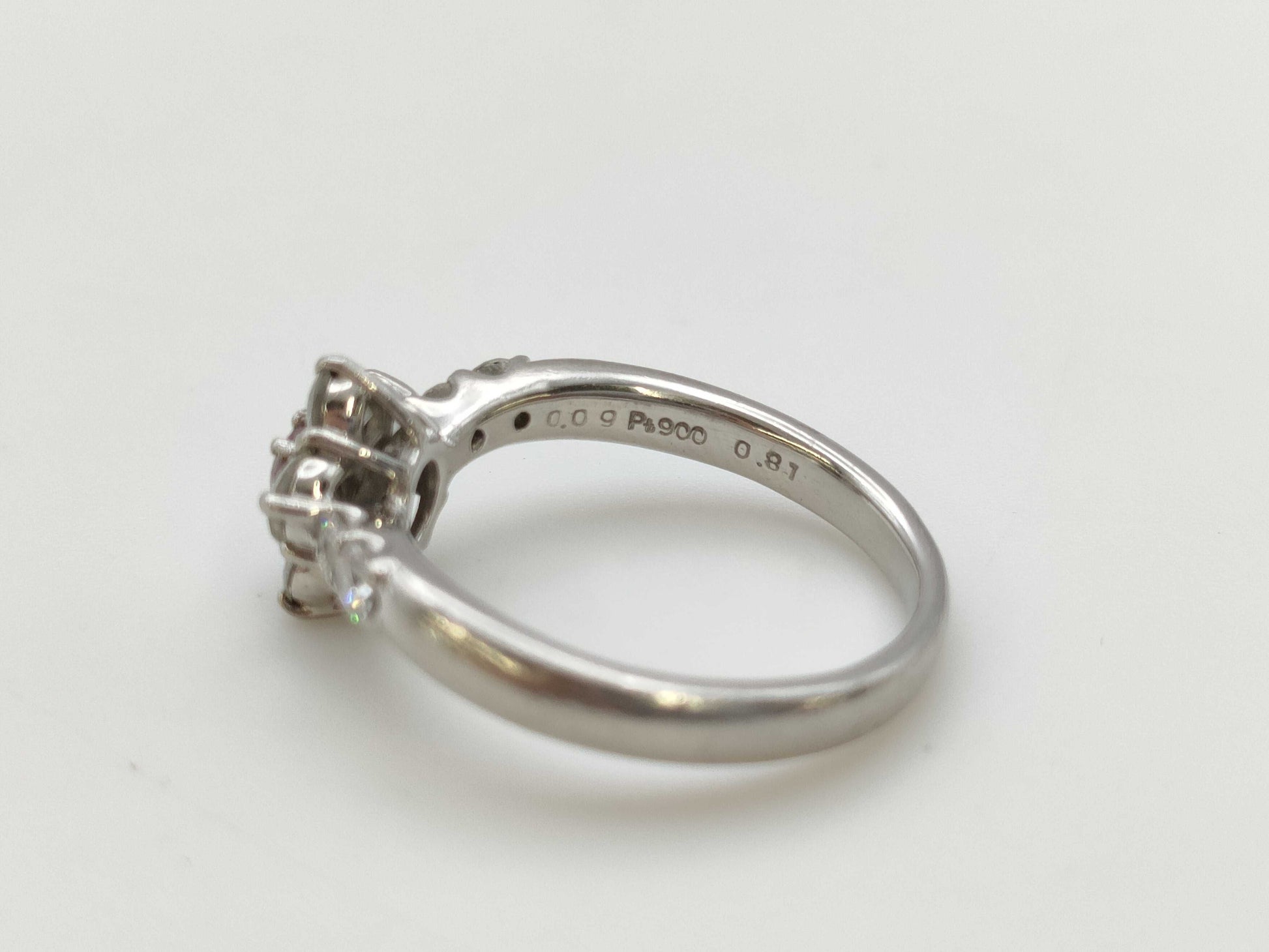 PD0.09ct D0.81ct PT900 5.5g Ring