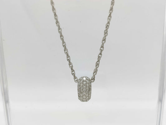 CELINE R0.03ct D0.58ct PT900/PT850 6.8g Necklace