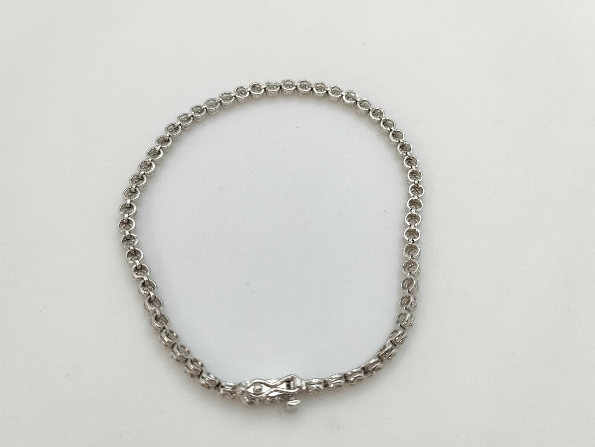 D1.00ct K18WG 6.5g Bracelet Bangle
