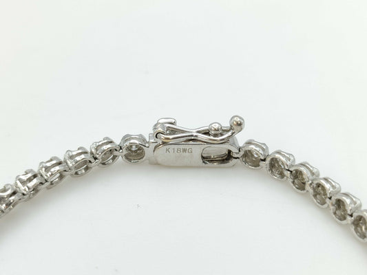 D1.00ct K18WG 6.5g Bracelet Bangle