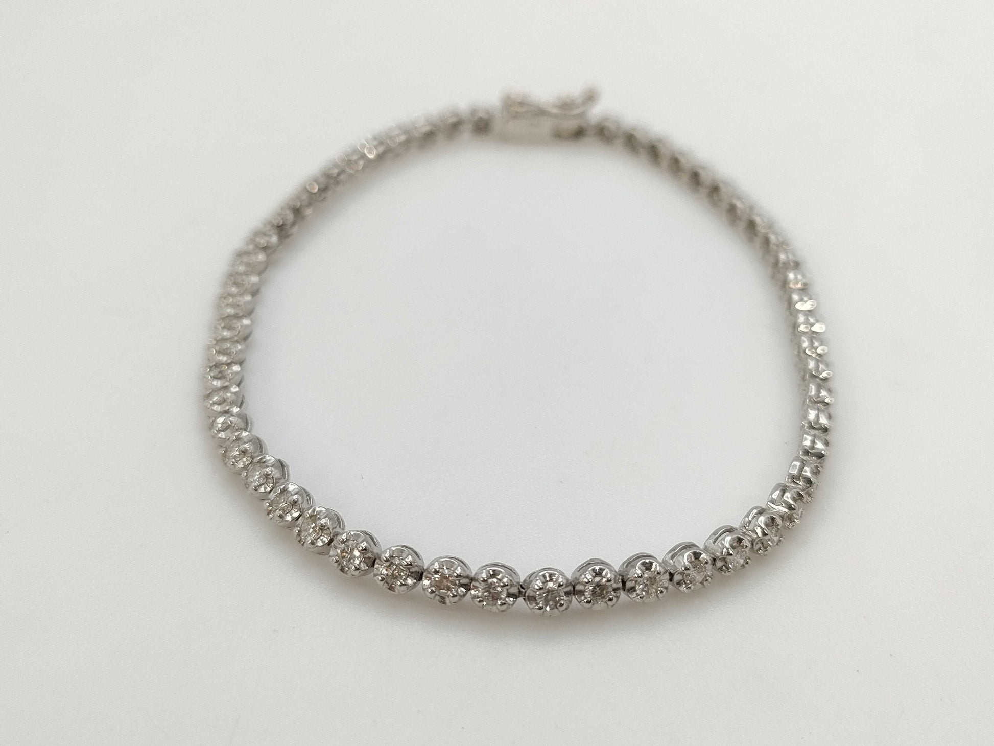 D1.00ct K18WG 6.5g Bracelet Bangle