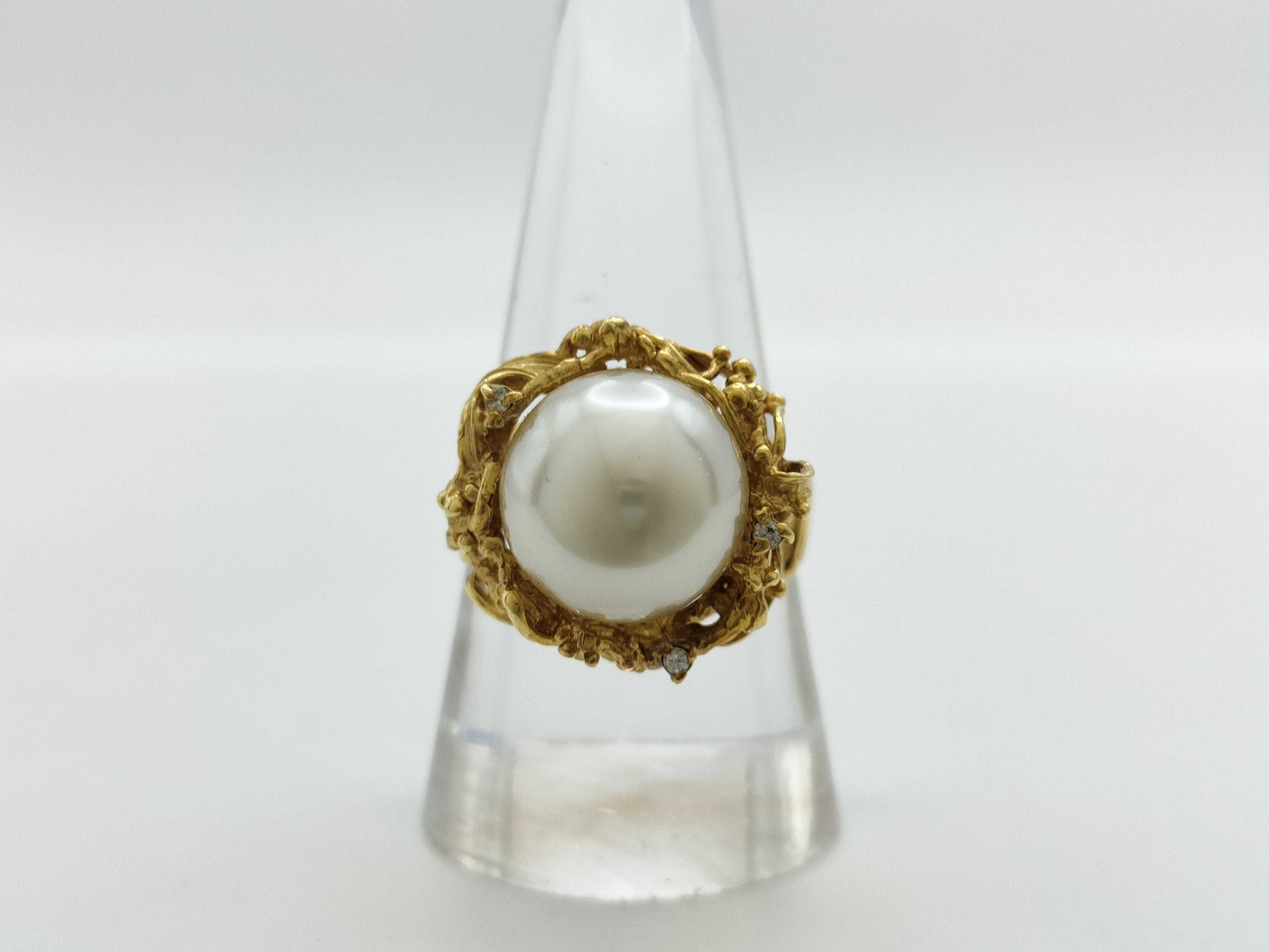 Pearl diameter approx. 11.9mm Diamond K18 8.9g ring
