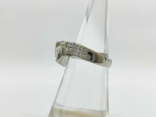 D0.35ct/0.27ct PT900 8.3g Ring