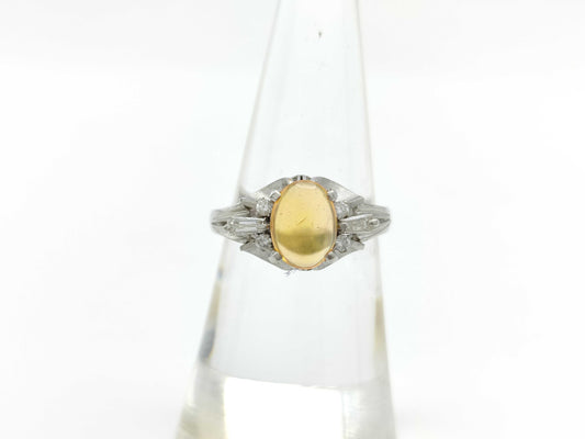 OP0.81ct D0.21ct PT900 5.9g Ring