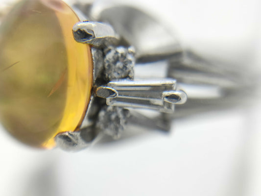 OP0.81ct D0.21ct PT900 5.9g Ring
