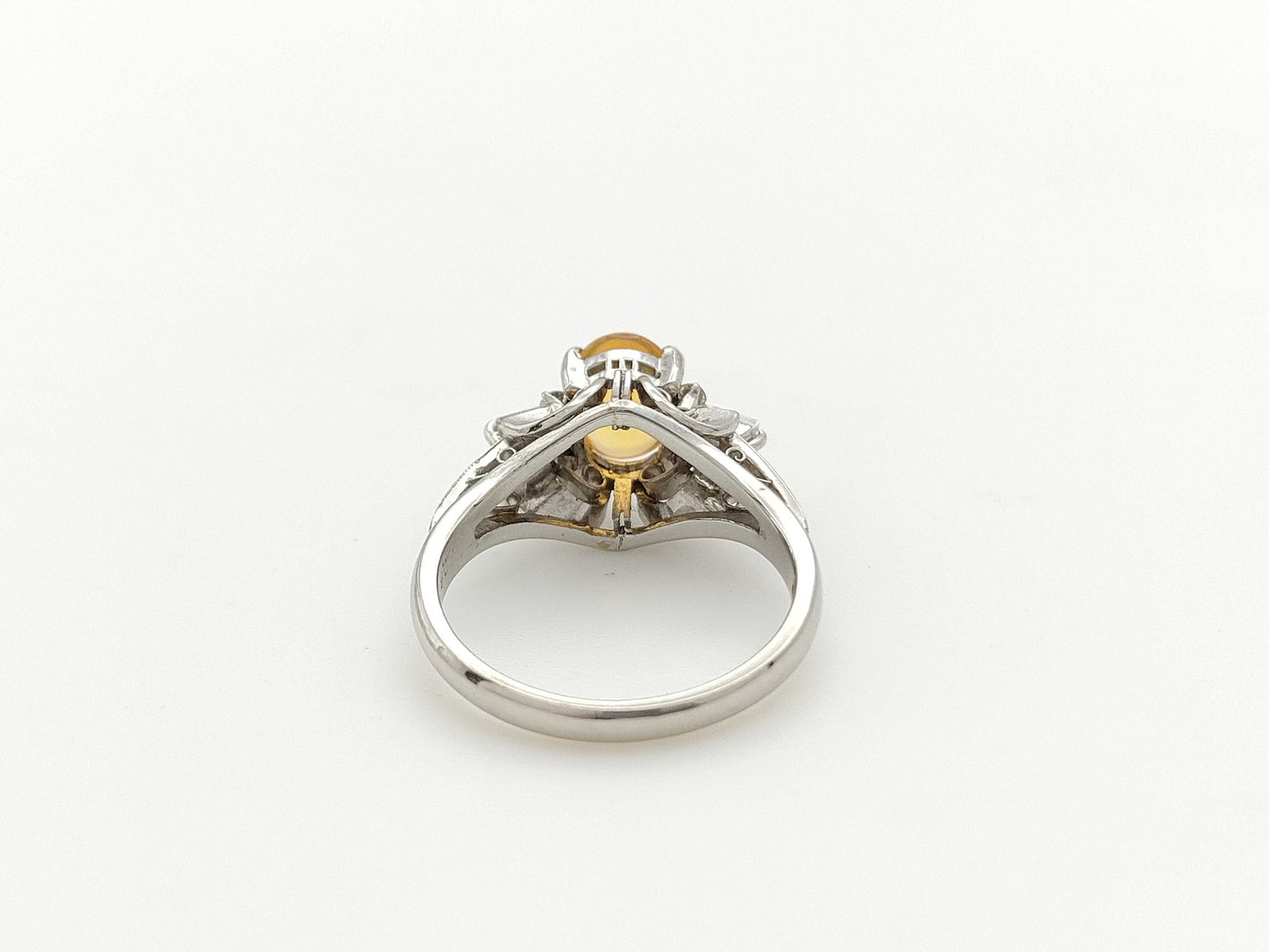 OP0.81ct D0.21ct PT900 5.9g Ring