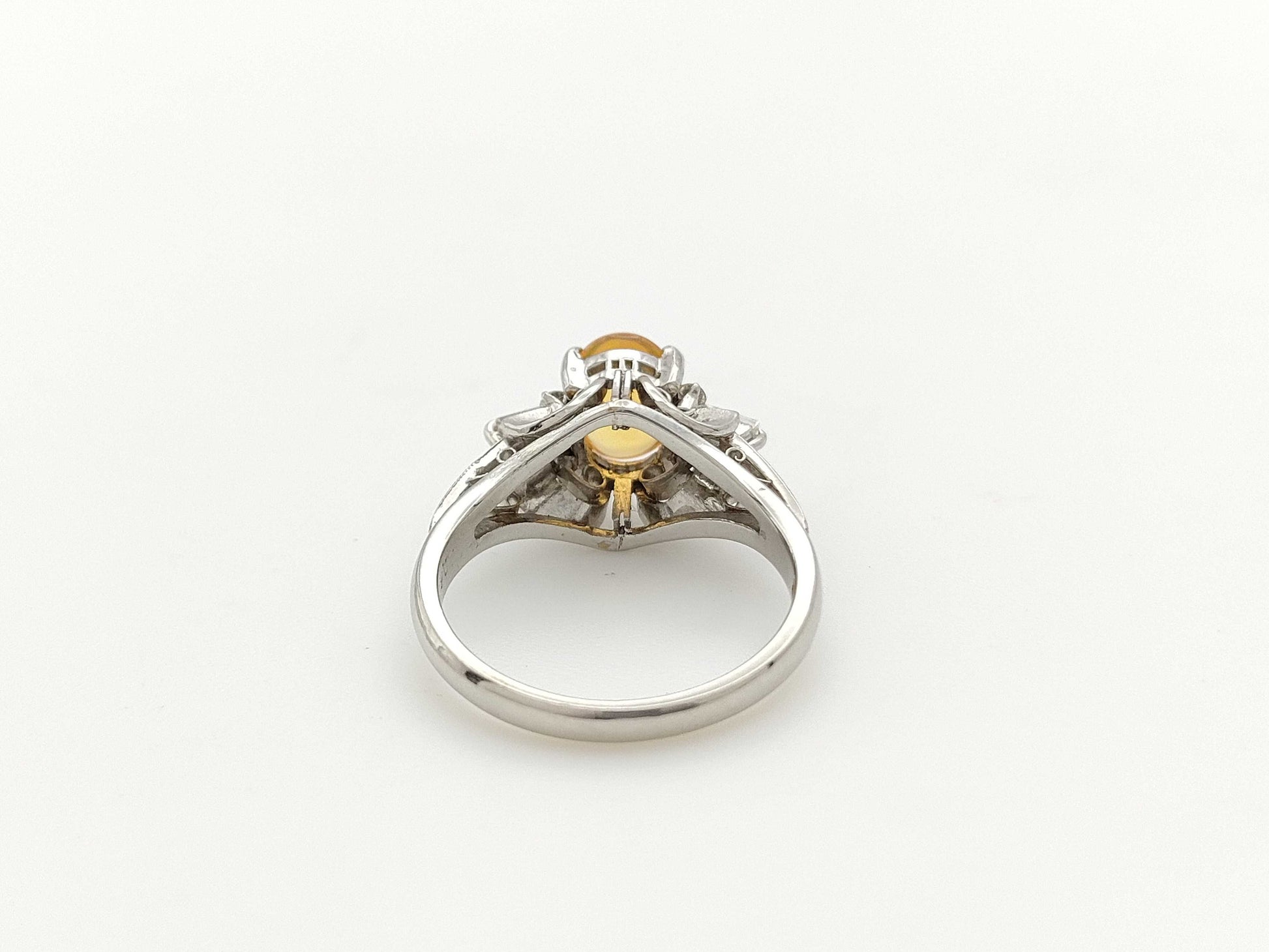 OP0.81ct D0.21ct PT900 5.9g Ring