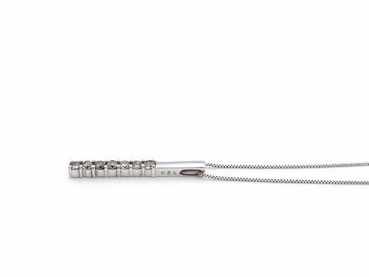 D0.25ct K18WG 1.7g Necklace