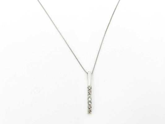 D0.25ct K18WG 1.7g Necklace