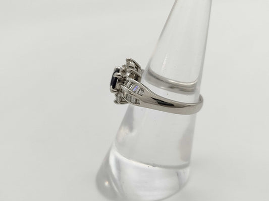 Sapphire Diamond PT900 7.0g Ring