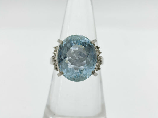 AQ9.453ct D0.14ct PT900 10.2g Ring