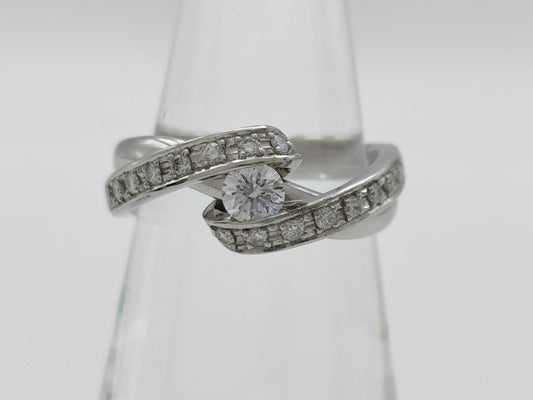D0.230ct FD0.20ct PT900 8.6g Ring