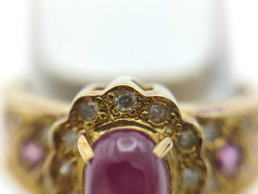 R0.93ct D0.15ct K18 4.0g Ring
