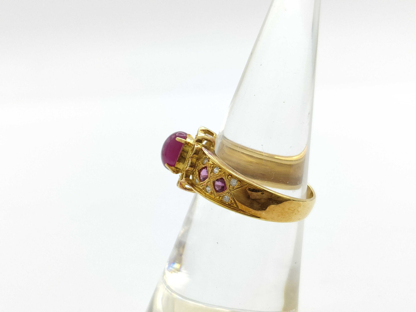 R0.93ct D0.15ct K18 4.0g Ring