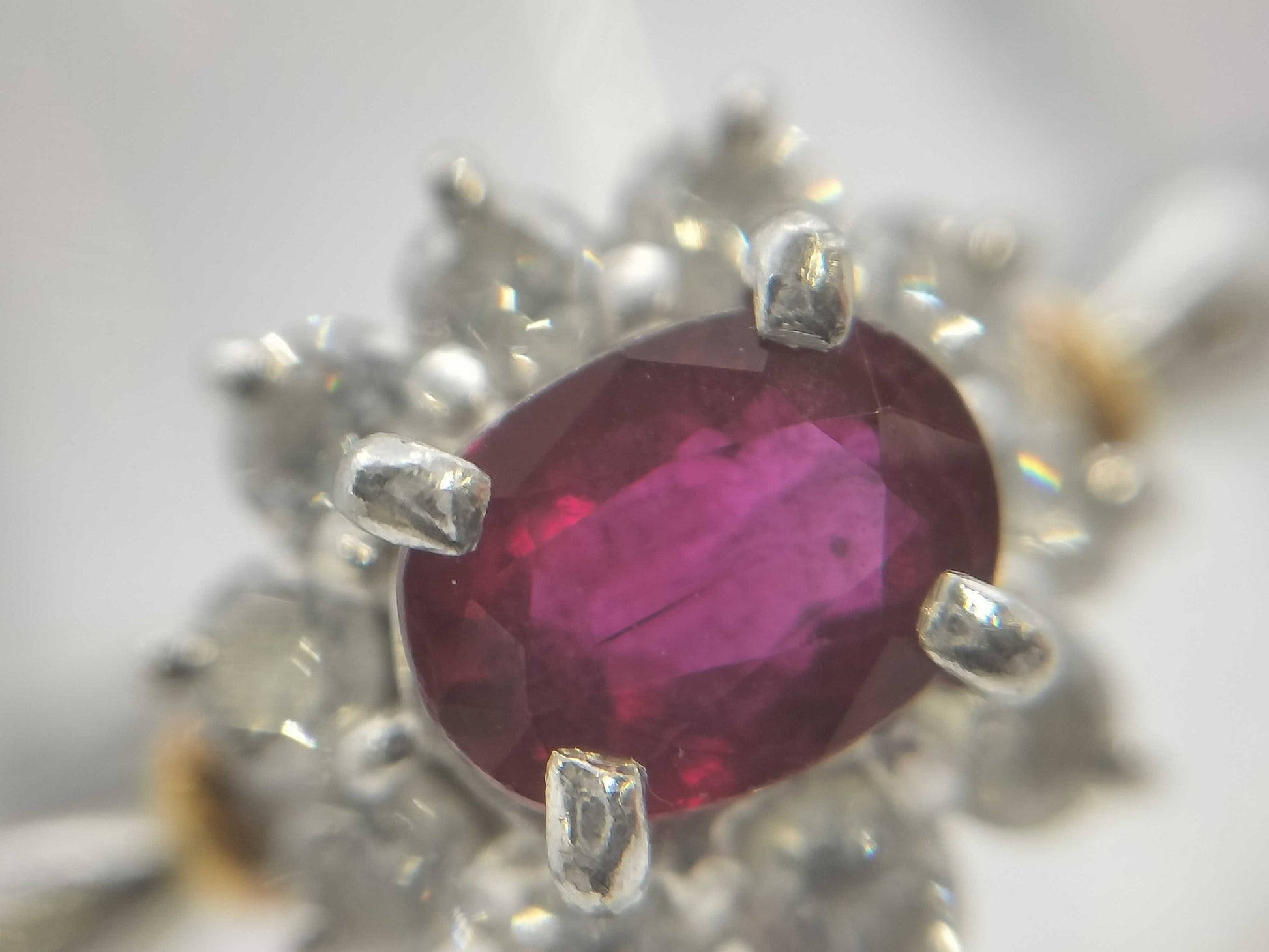 R0.52ct D0.31ct PT900/K18 4.0g Ring