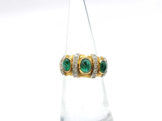 Emerald Diamond 750 4.5g Ring