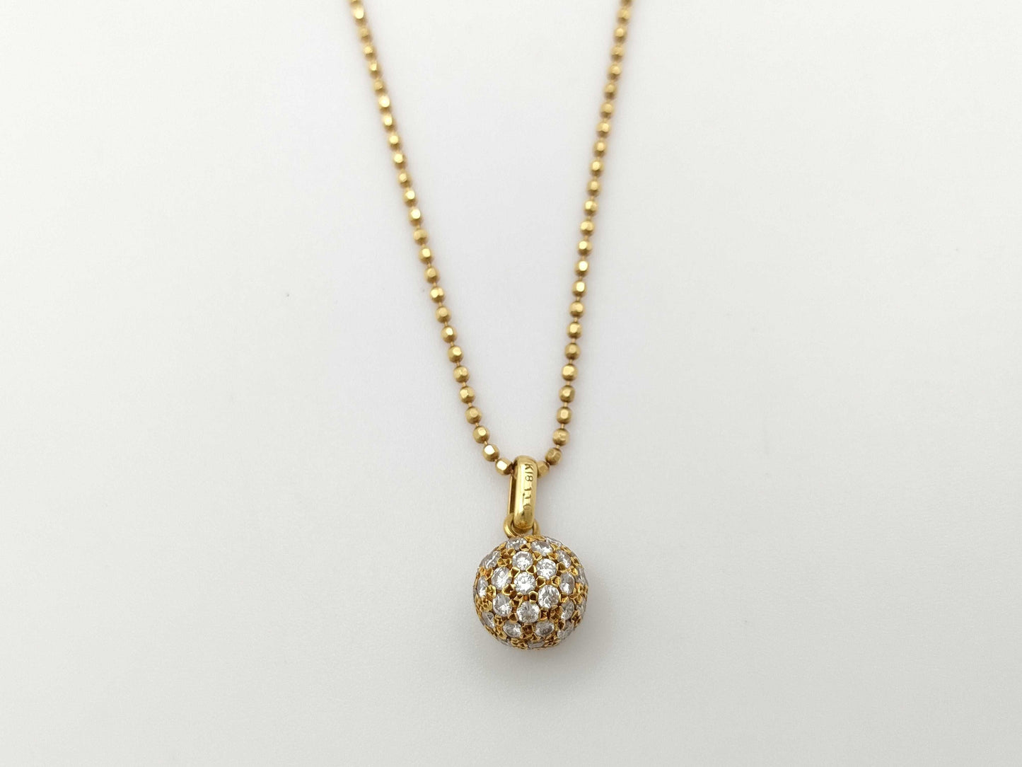 D1.10ct K18 5.6g Necklace