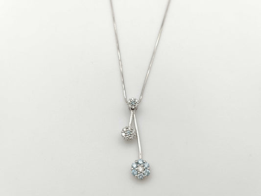 D0.27ct FD0.23ct PT900/850 5.7g Necklace