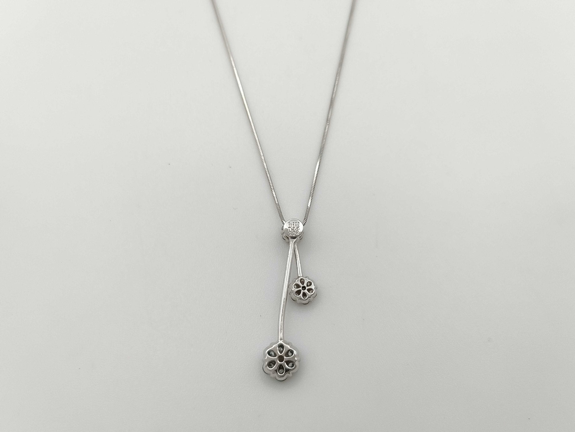D0.27ct FD0.23ct PT900/850 5.7g Necklace