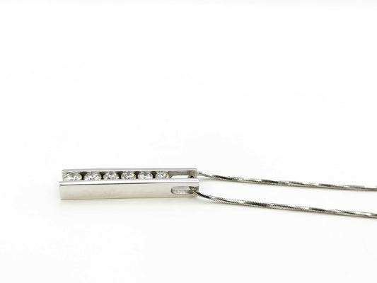 D0.76ct PT900/850 10.7g Necklace