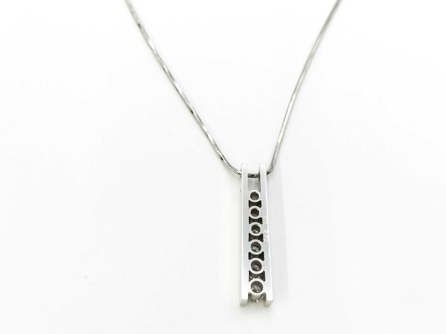 D0.76ct PT900/850 10.7g Necklace