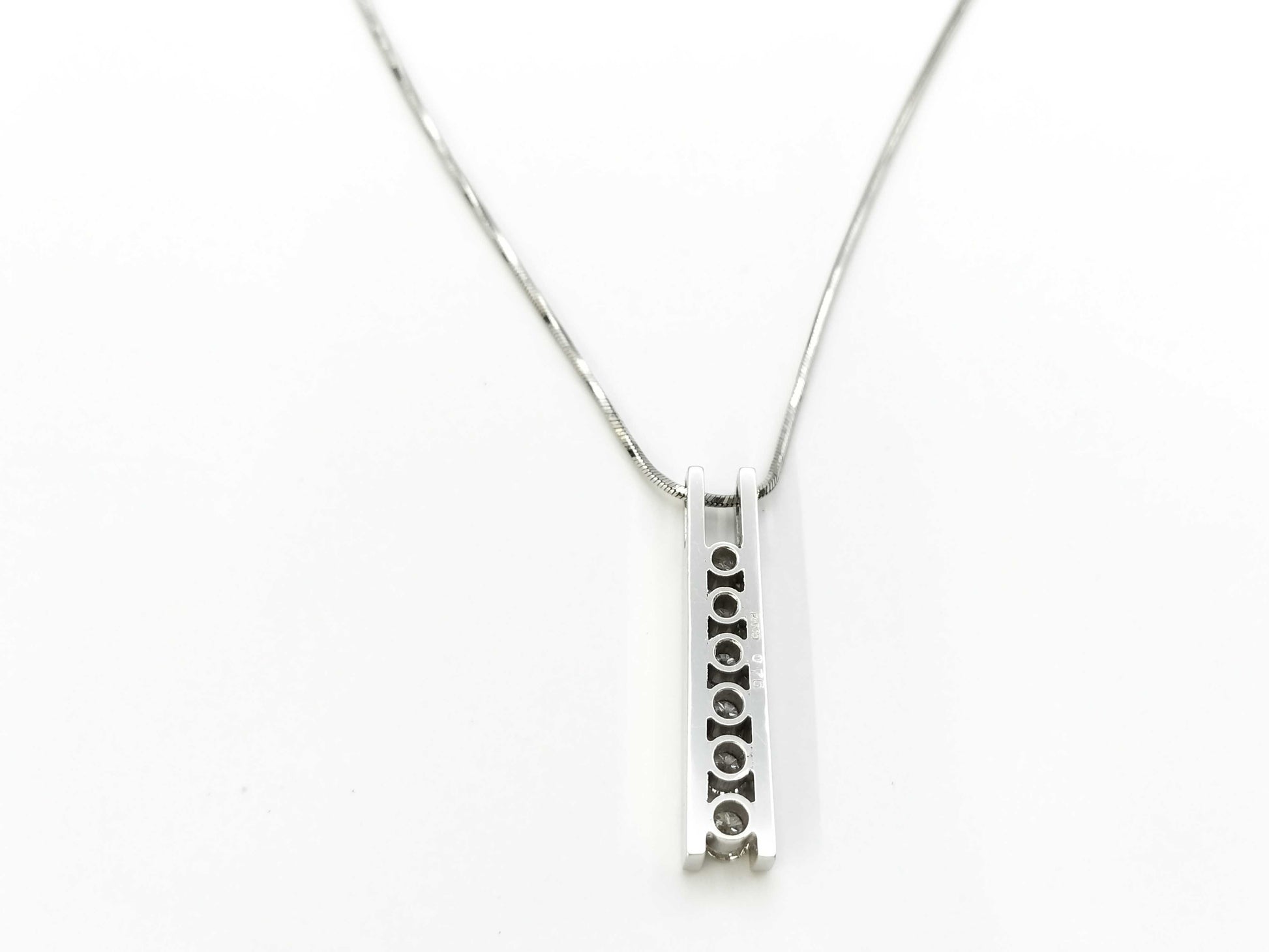 D0.76ct PT900/850 10.7g Necklace