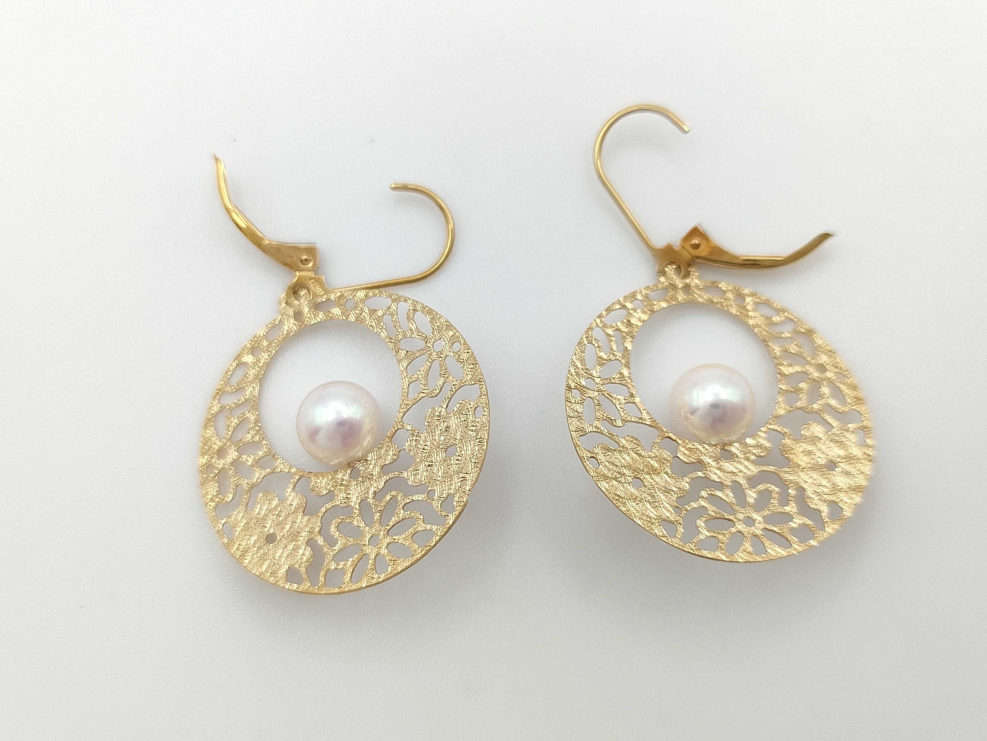 Pearl diameter approx. 7.0/7..1mm 750 3.5g earrings