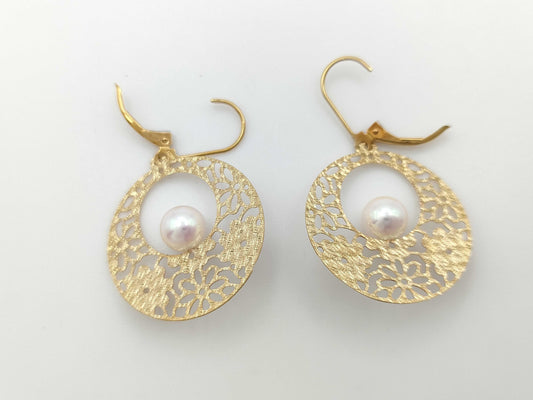 Pearl diameter approx. 7.0/7..1mm 750 3.5g earrings