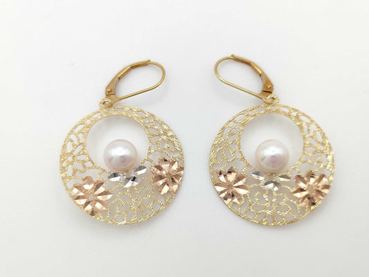 Pearl diameter approx. 7.0/7..1mm 750 3.5g earrings