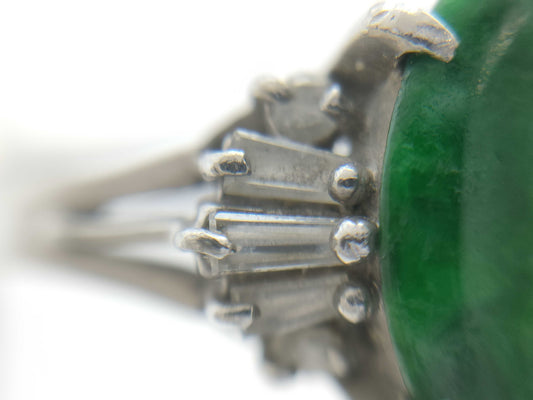 Colored Stone 1.87ct D0.24ct PT900 4.8g Ring