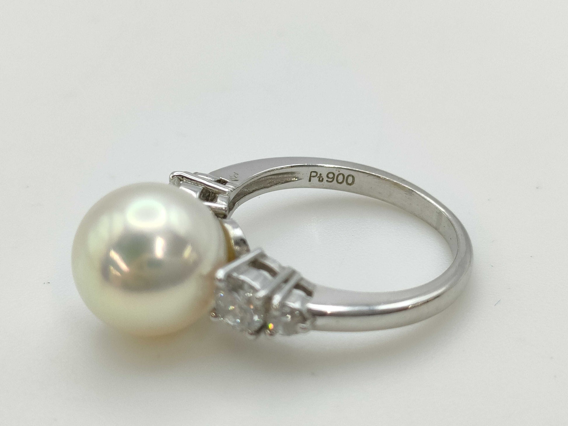Pearl diameter approx. 9.8mm D0.45ct PT900 5.1g ring