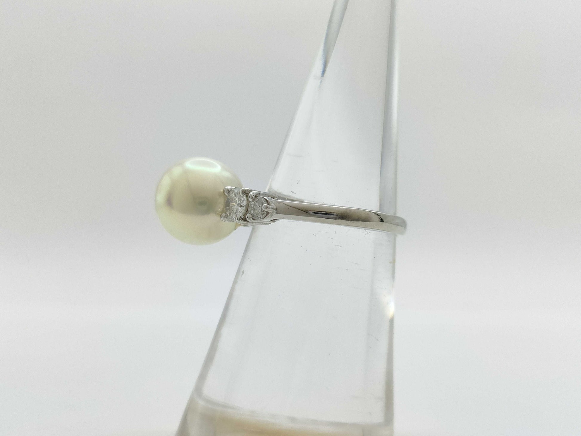 Pearl diameter approx. 9.8mm D0.45ct PT900 5.1g ring