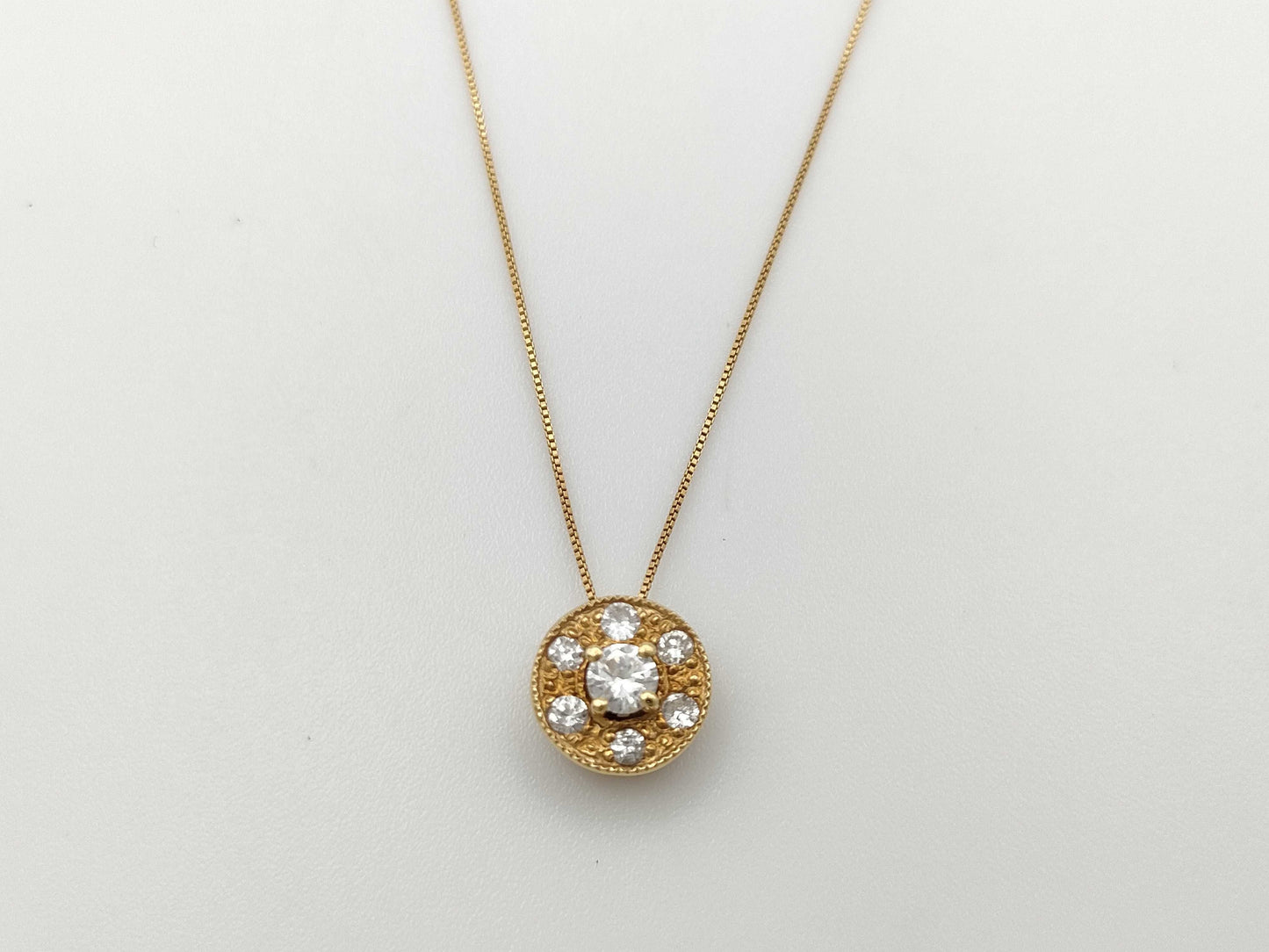 D0.14/0.17ct K18 2.3g Necklace