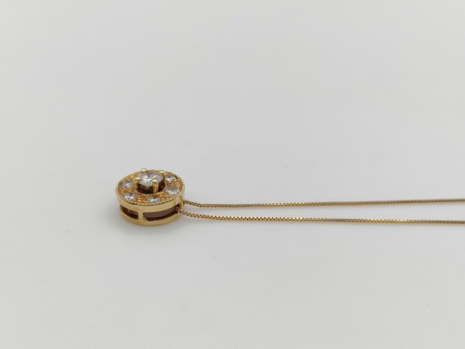 D0.14/0.17ct K18 2.3g Necklace