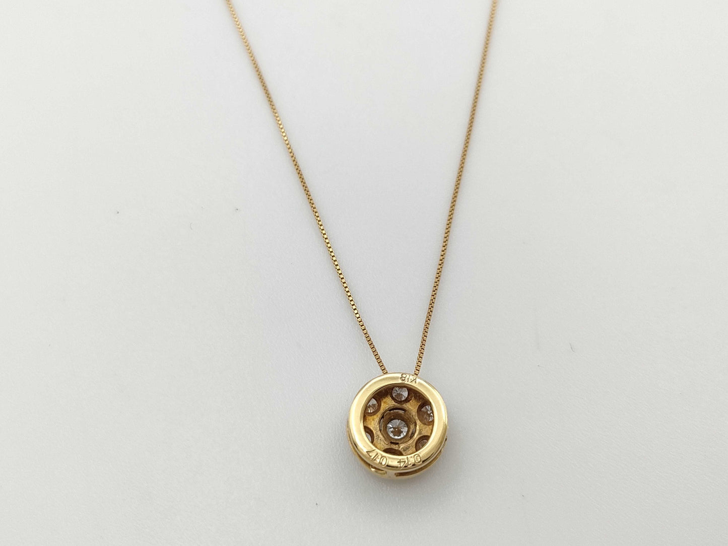 D0.14/0.17ct K18 2.3g Necklace